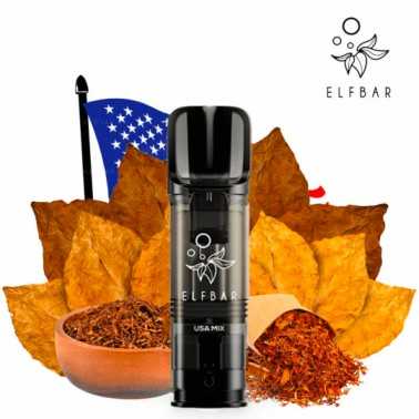 CARTOUCHES ELFA PRO - USA MIX (TABAC BLOND) - ELF BAR PACK X2 Elf Bar Produits