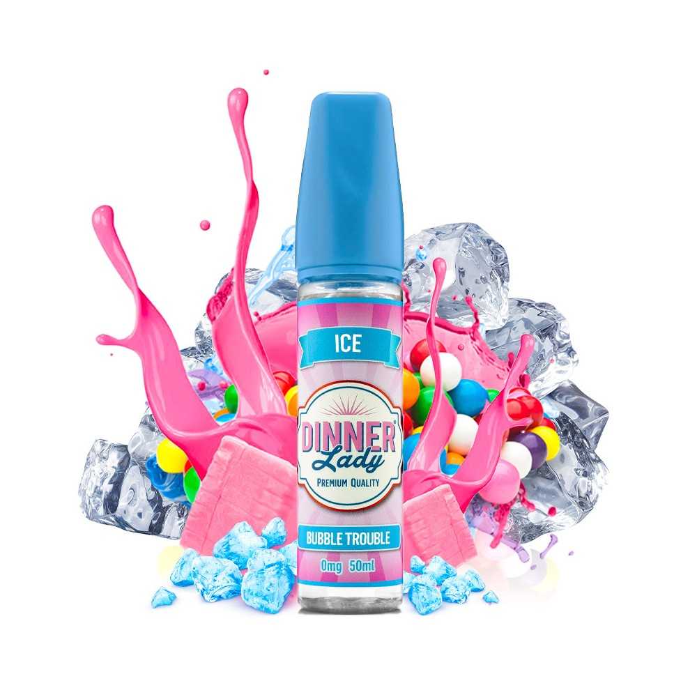 E-liquide Dinner Lady Bubble Trouble ICE 50 ml Shortfill Dinner Lady Produits