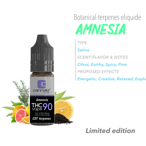 Cannaliz THC Vape E-liquide Amnesia Cannaliz Produits