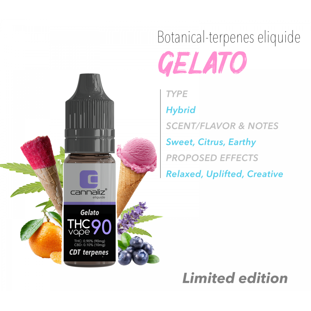 Cannaliz THC Vape E-Liquid Gelato Cannaliz Produkte