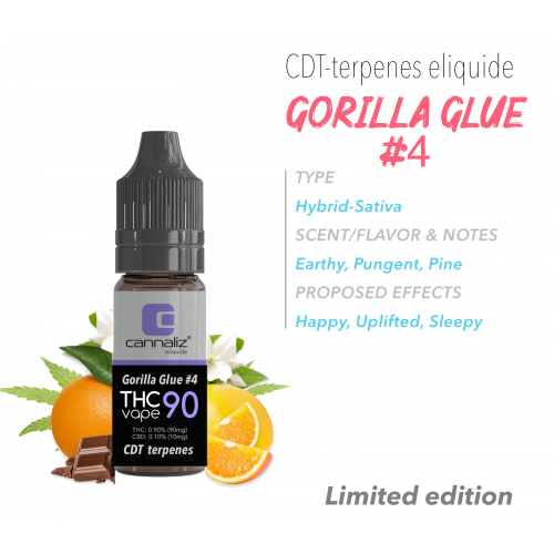 Cannaliz THC Vape E-liquide CDT Gorilla Glue 4 Cannaliz Produits