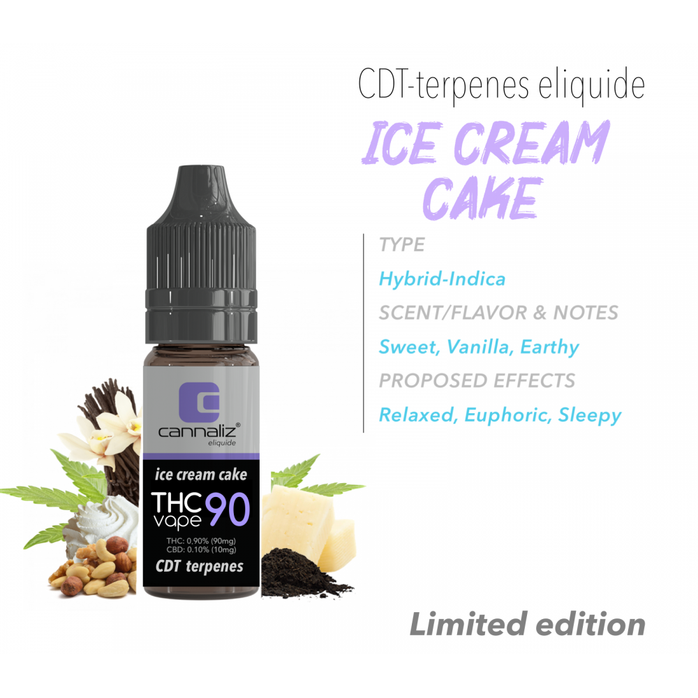 Cannaliz THC Vape E-Liquid CDT Ice Cream Cake Cannaliz Produkte