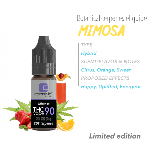 Cannaliz THC Vape E-liquide Mimosa Cannaliz Produits