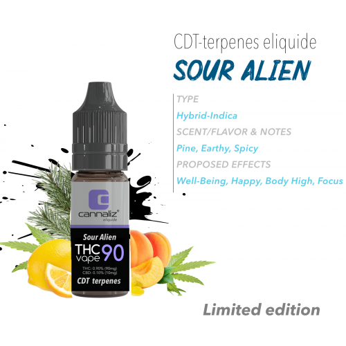 Cannaliz THC Vape E-liquide CDT Sour Alien Cannaliz Produits