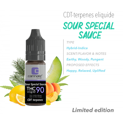 Cannaliz THC Vape E-liquide CDT Sour Special Sauce Cannaliz Produits