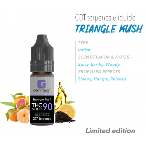 Cannaliz THC Vape E-liquide CDT Triangle Kush Cannaliz Produits