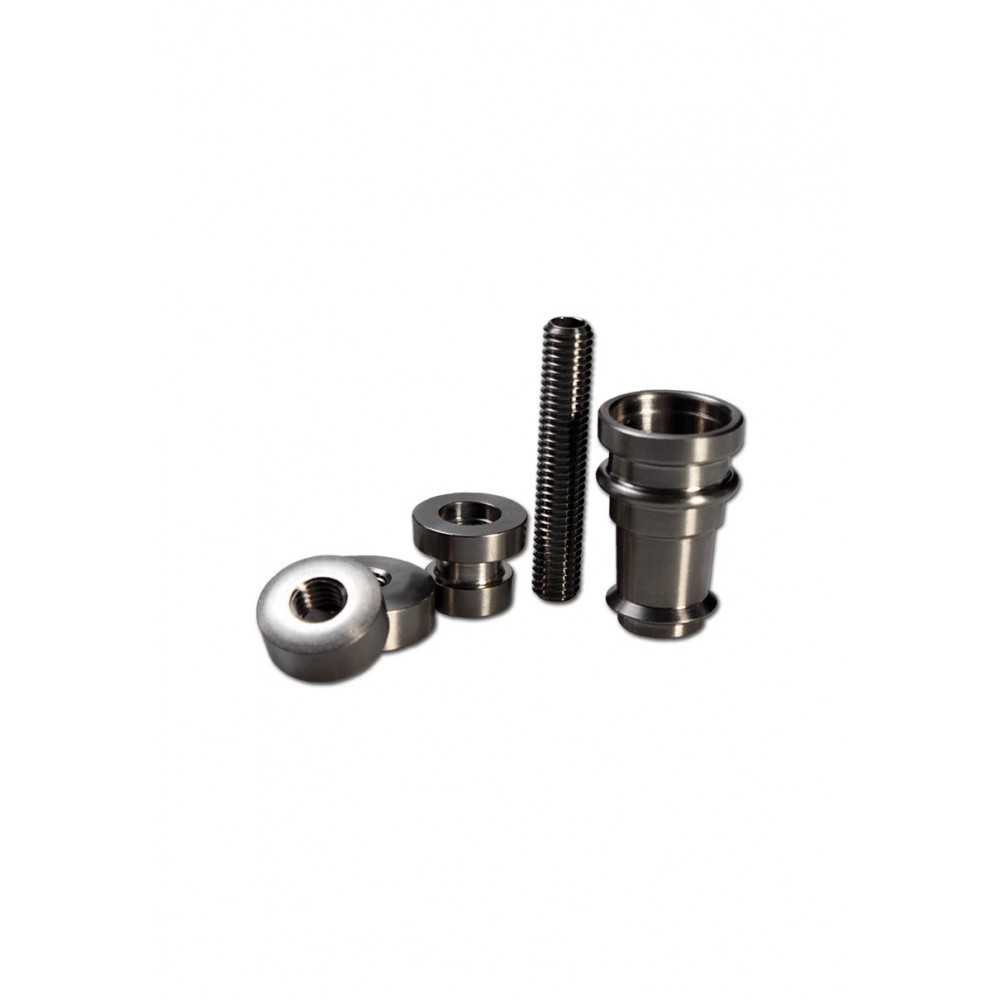 Titanium Grade 2 Nail Universal männlich/weiblich Black Leaf SMOKE SHOP