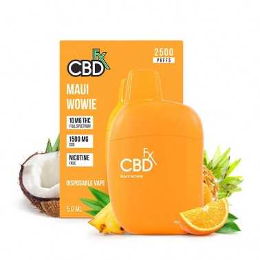 CBDFX Maui Wowie THC Vape Pen 1500mg CBD + 10mg THC CBD FX Prodotti