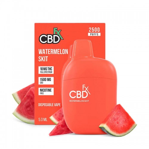 CBDFX Watermelon Skit THC Vape Pen 1500mg CBD + 10mg THC CBD FX Produits