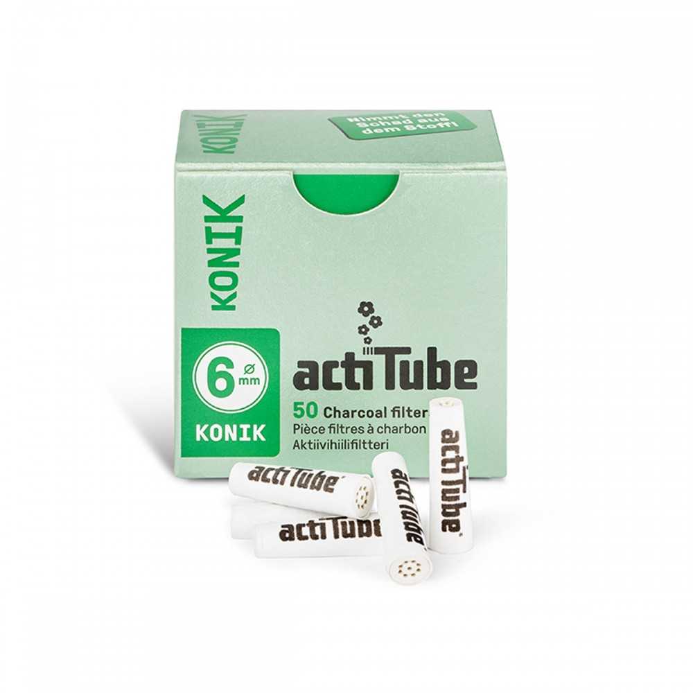 Filters Actitube Konik Extra Slim 6mm 50 pieces Actitube Filters