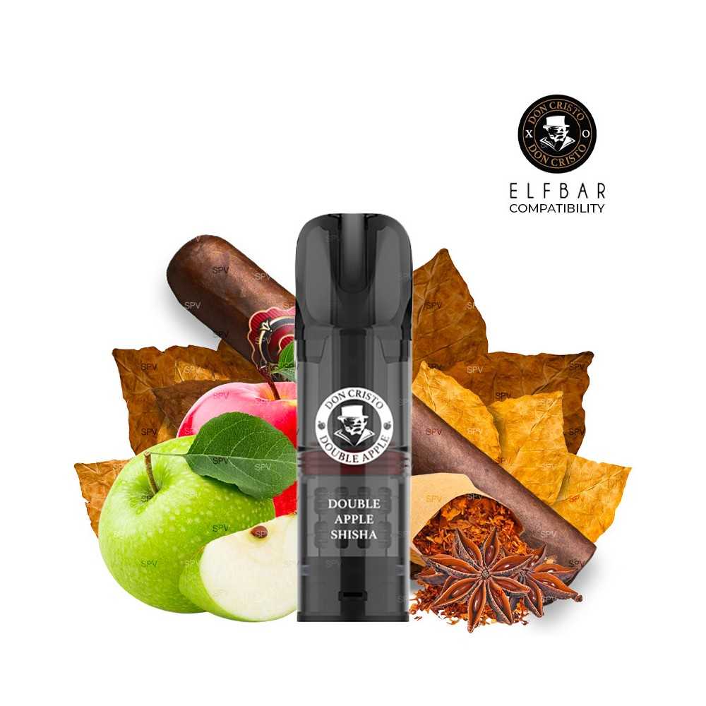 Don Cristo Double Apple Shisha Patronen - PGVG Labs - Pack x2 DON CRISTO BY PGVG LABS Produkte