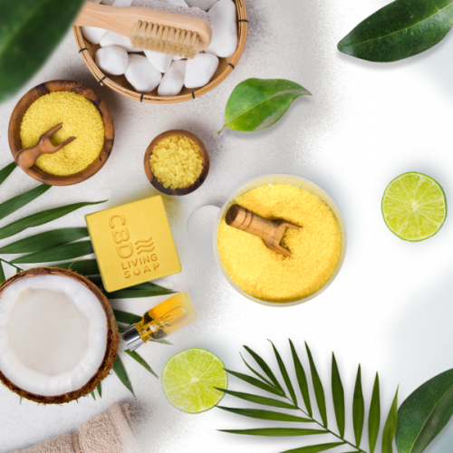 Sels de bain relaxants CBD Living Coconut Lime CBD Living Bien-être