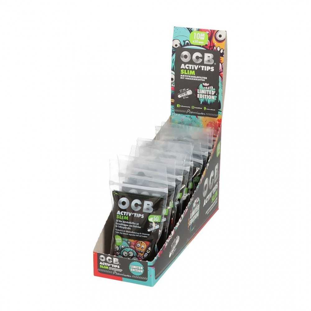 Filtres à charbon actif OCB 7mm Limited Edition Monster Alert OCB Produits