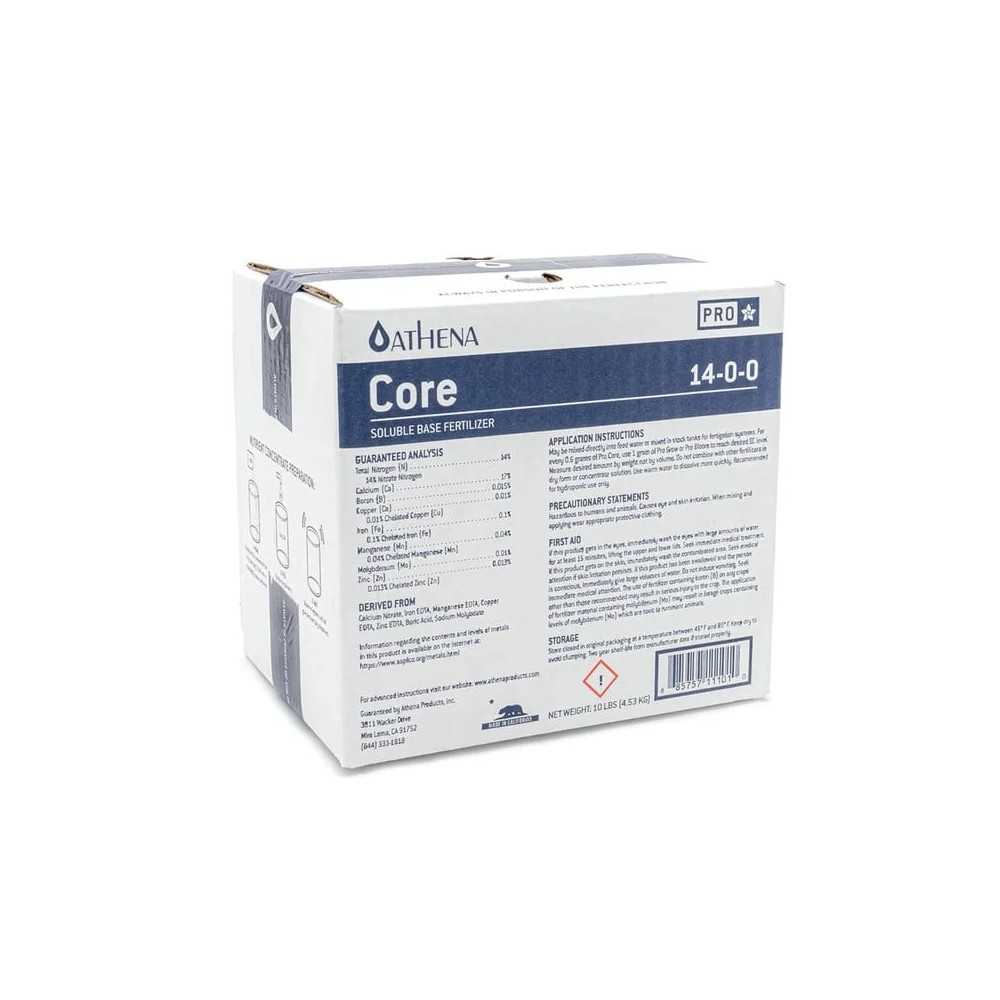 Athena Pro Core 25lbs (11.34kg) Athena Nutrients Produits