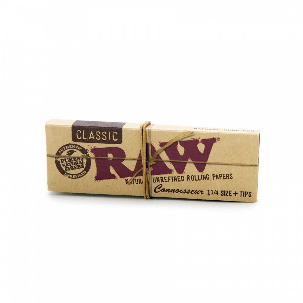 Carton Raw Classic Connoisseur 11/4 + tips RAW Rolling sheet
