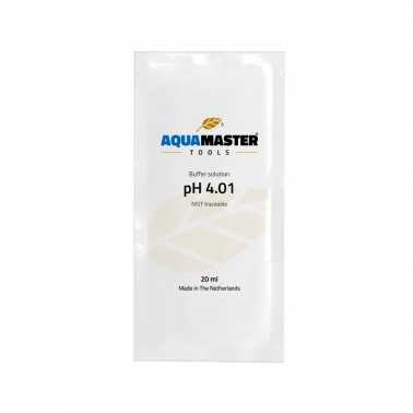 Aquamaster Tools Soluzione di calibrazione pH 4.01 Sacchetto da 20 ml Aquamaster Calibrazione PH/EC