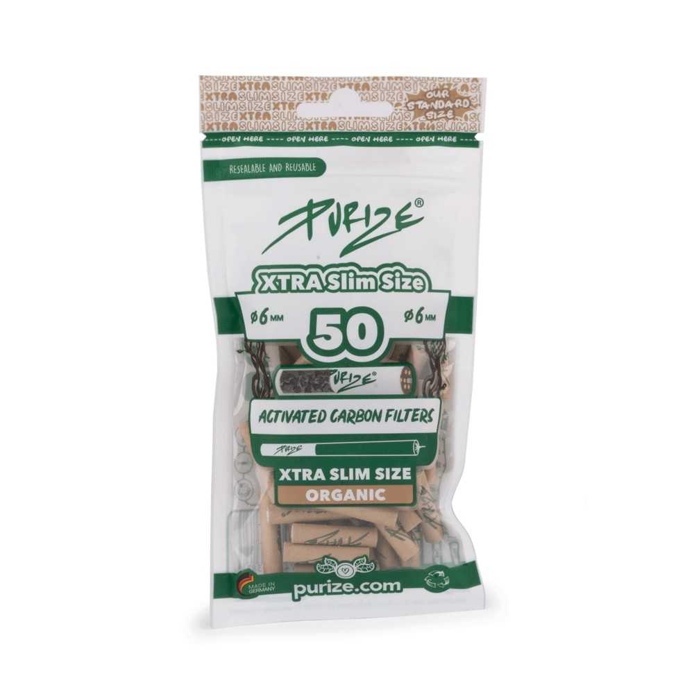 PURIZE® Filtre à charbon actif Xtra Slim Organic BIO 6mm Purize filters Produits