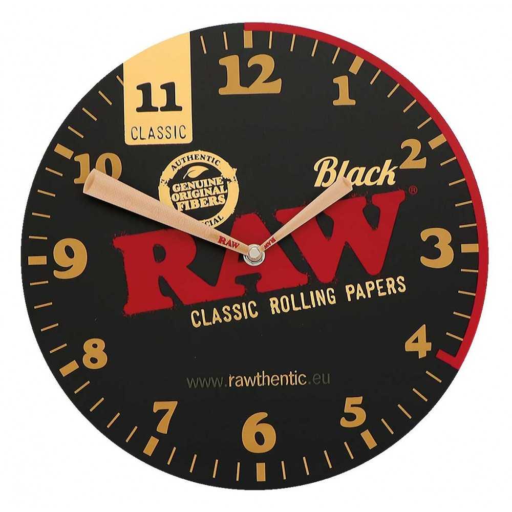 RAW BLACK WALL CLOCK RAW Various