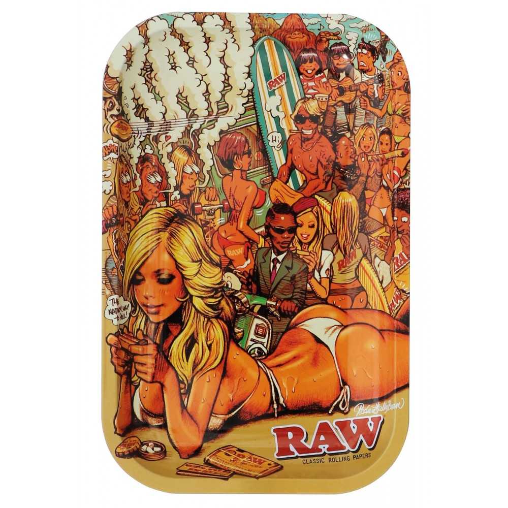 Ragazza cruda 3 Vassoio di laminazione piccolo RAW Vassoio di rotolamento