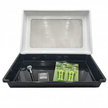 Vassoio per rifilatura All In One 55 x 33 x 8 cm LBV Supporto per la rimozione delle foglie