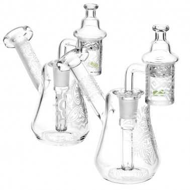 Pulsar Compact Travel Etched Glass Dab Rig Set 14mm F Pulsar Produkte