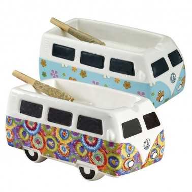 Cendrier Vintage Hippie Bus Ceramic Fujima Produits