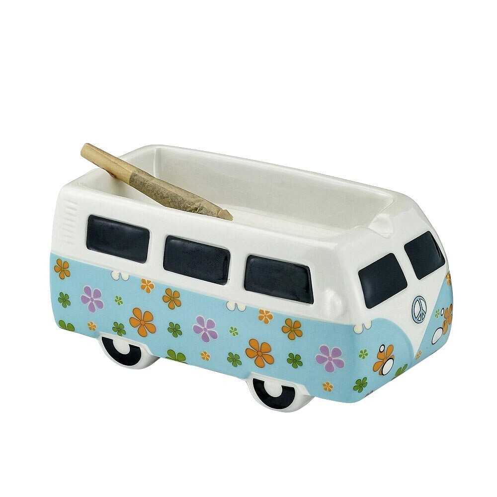 Cendrier Vintage Hippie Bus Ceramic Fujima Produits