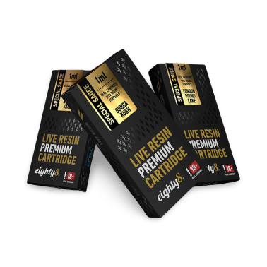Cartucce Eighty8 Resina Vivente CBD Vape Eighty8 Prodotti