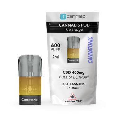 Replacement Pod Cannaliz CBD 400 mg Cannatonic Cannaliz Products