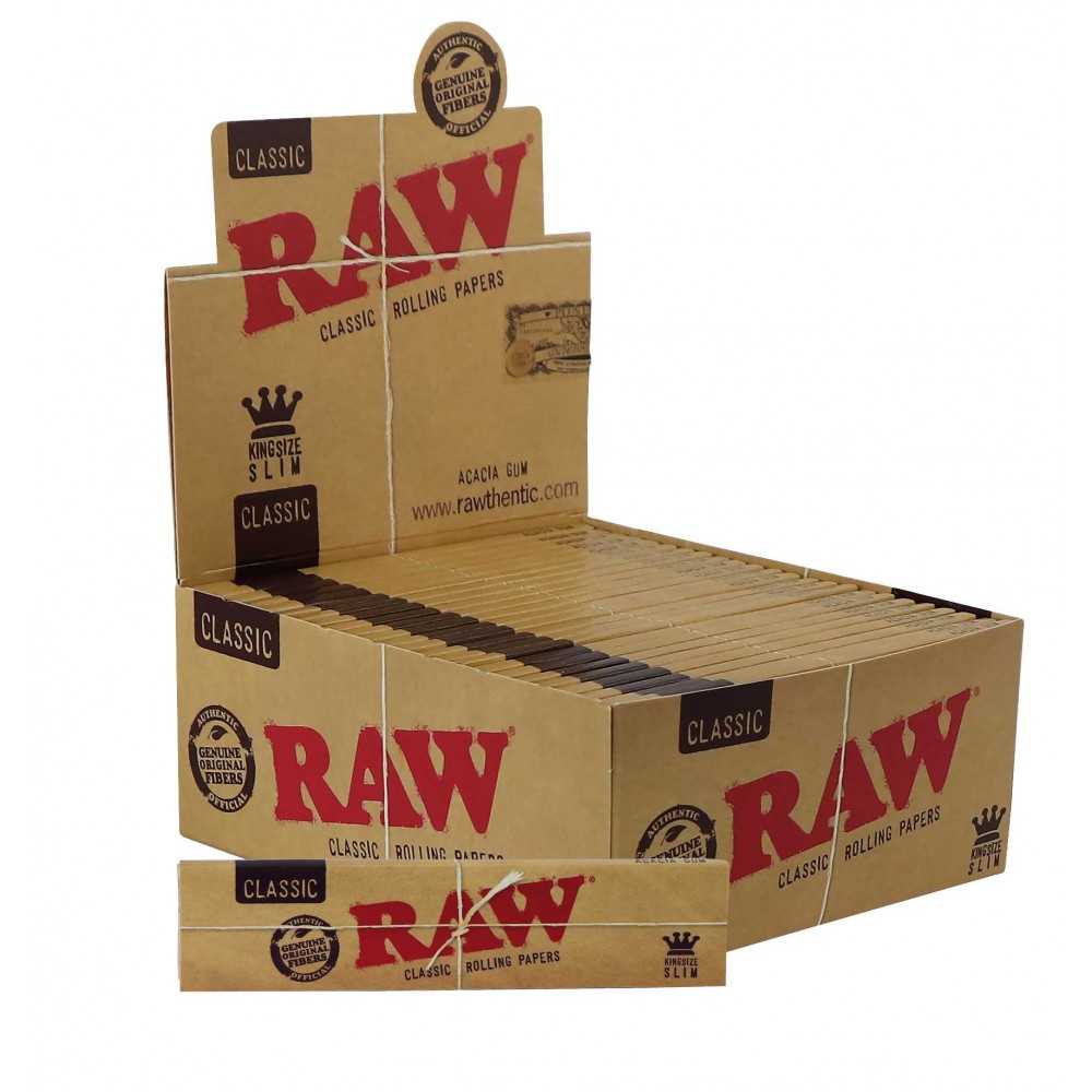Raw Classic King Size Slim RAW Blatt zum Rollen