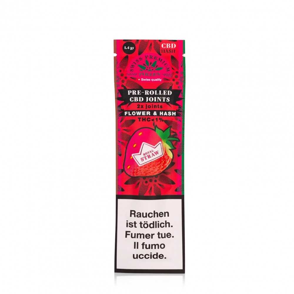 Fiori di CBD Swiss Premium Pollen Spinelli pre-rollati alla fragola Swiss Premium Pollen Prodotti