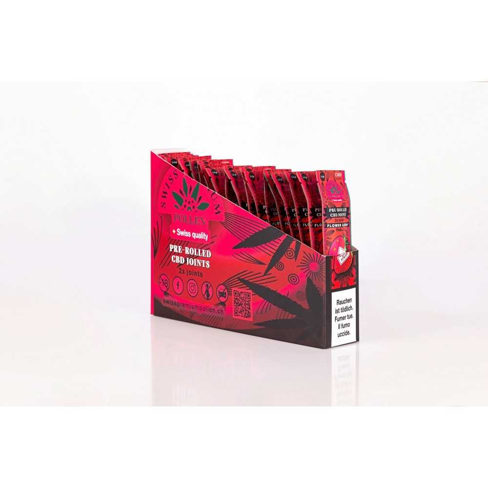 Fleurs de CBD Swiss Premium Pollen Joints pré-roulés "Strawberry" Swiss Premium Pollen Produits