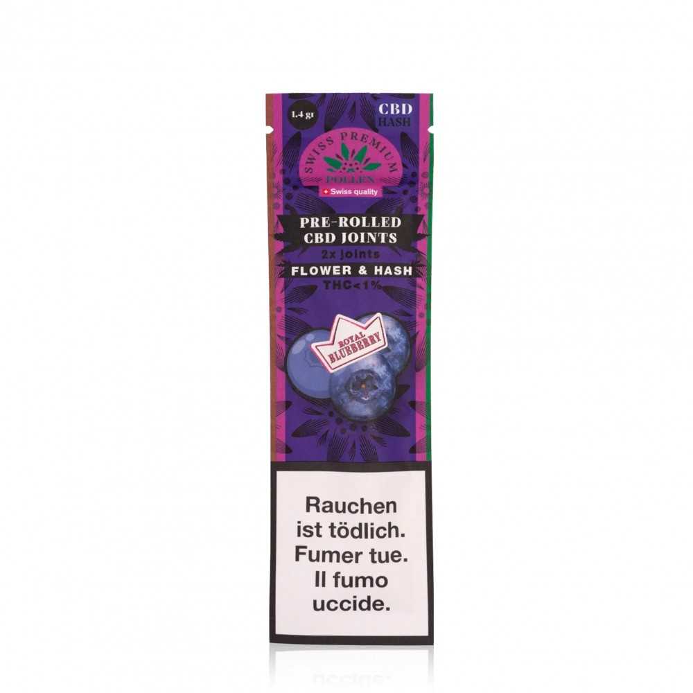 CBD-Blüten Swiss Premium Pollen Vorgerollte Gelenke "Blueberry" Swiss Premium Pollen Produkte