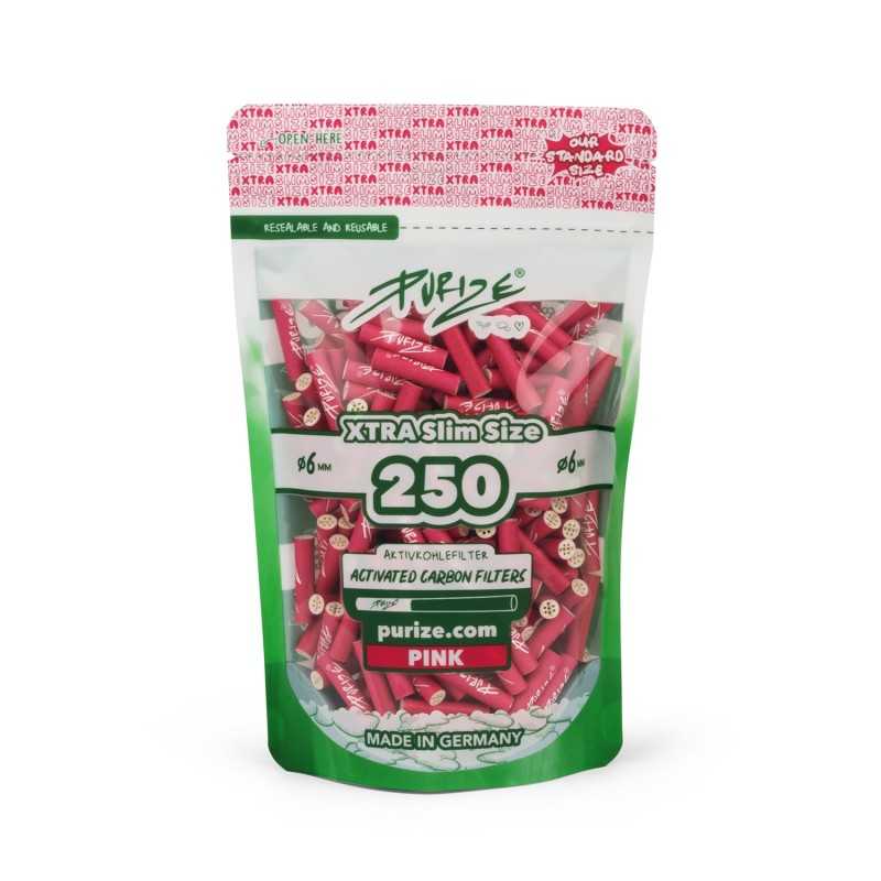 PURIZE® Filtro al carbone attivo Xtra S Pink 250 pezzi 6 mm Purize filters Prodotti