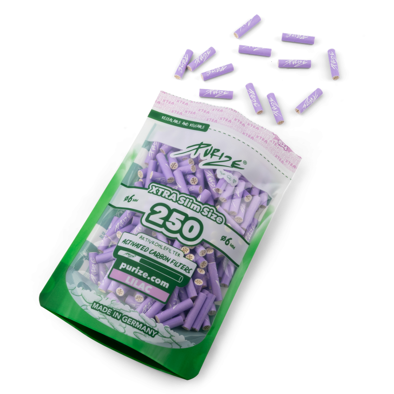 PURIZE® Activated Carbon Filter Xtra S Violet 250 pcs 6mm Purize filters Products