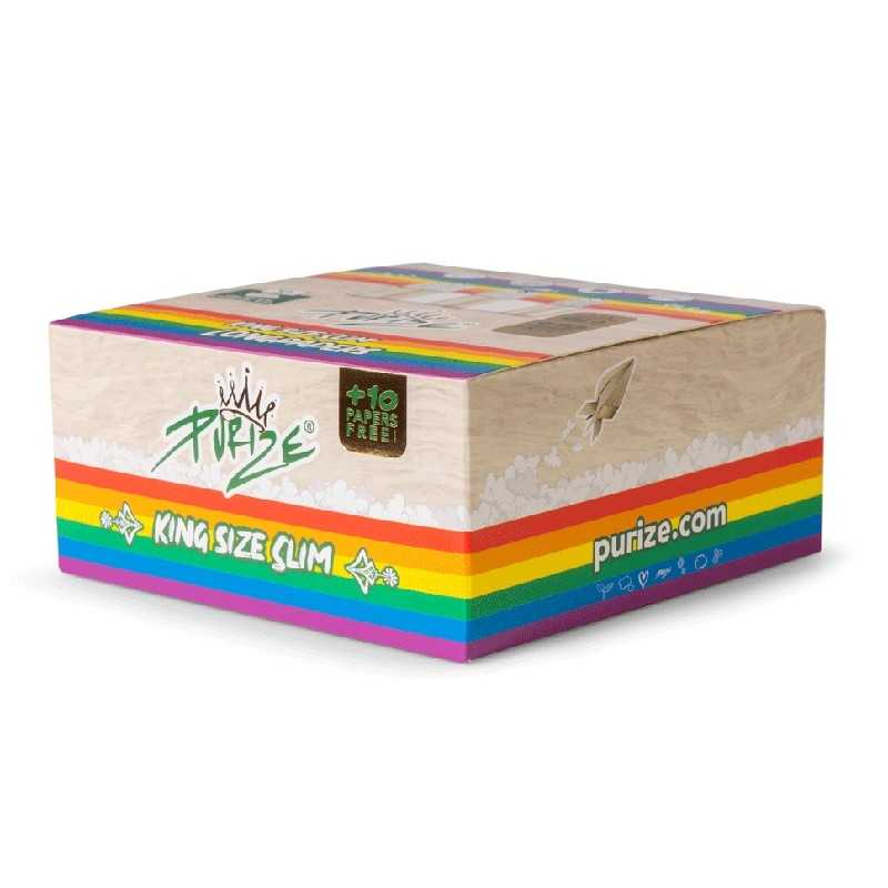 PURIZE® King Size Slim Rainbow Rolling Sheets Purize filters Prodotti