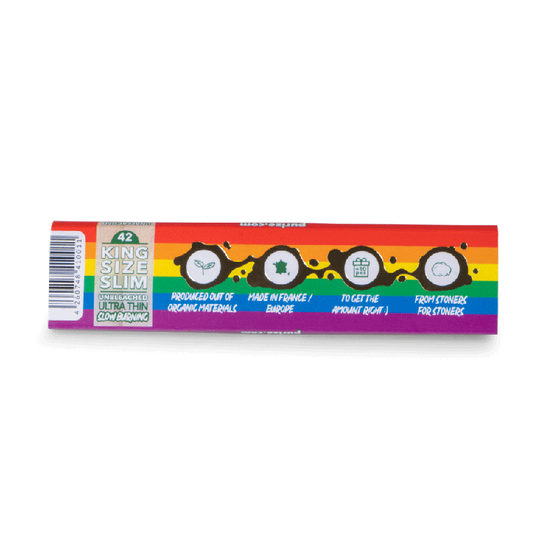 PURIZE® King Size Slim Rainbow Rolling Sheet Carton Purize filters Products