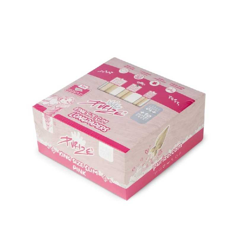 Feuille à rouler PURIZE® King Size Slim Pink Purize filters Produits