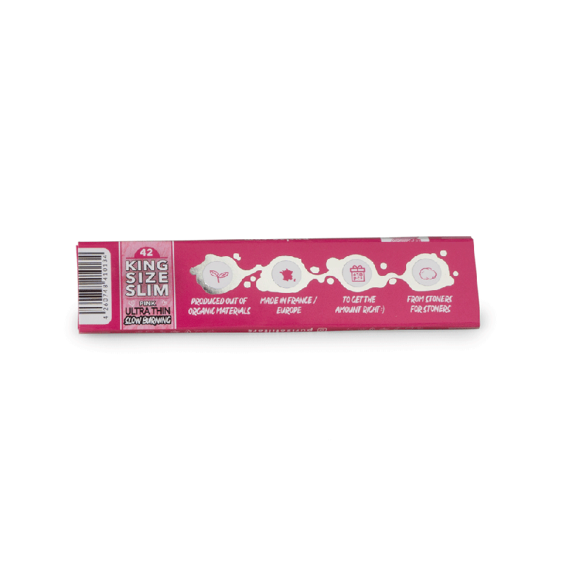 PURIZE® King Size Slim Pink Rolling Sheet Carton Purize filters Products