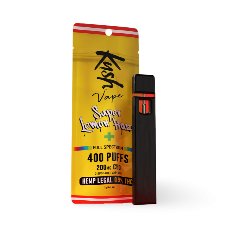 Kush CBD Vape Super Lemon Haze 0.9% de THC Special Swiss Edition Kush CBD Vape Produits