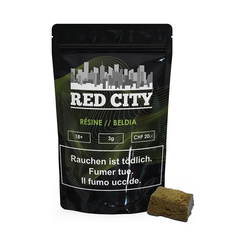 Hash CBD & CBG Beldia Red City 3g Red City Pollen CBD