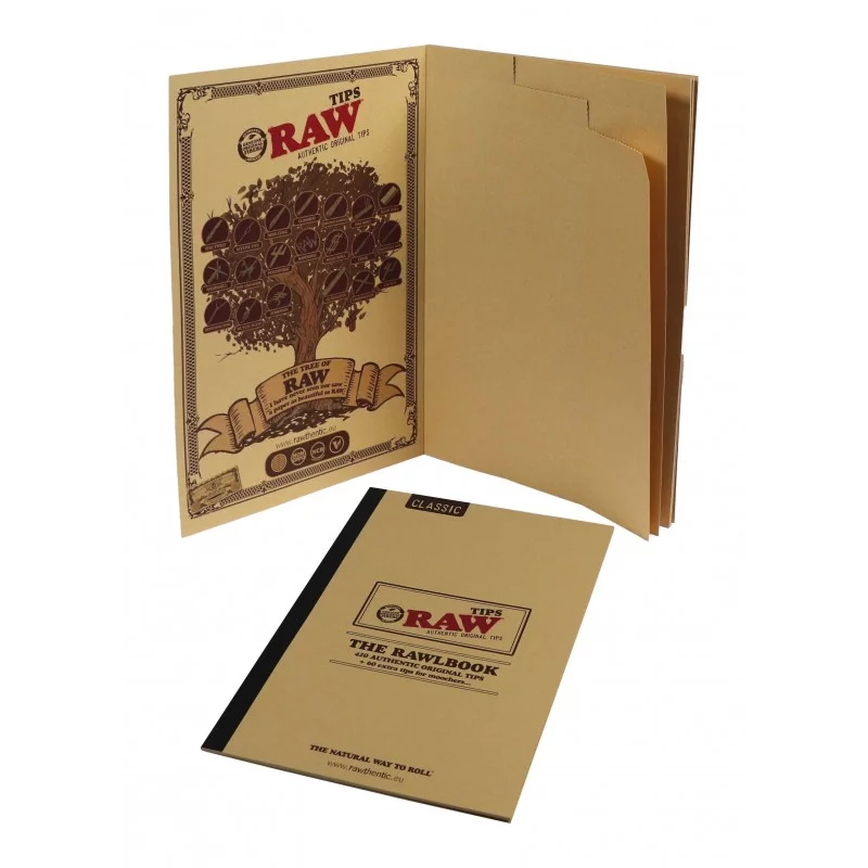 Cahier RAWLBOOK avec 420+60 filtres RAW Filtres (charbon actif, carton, cellulose et autres)