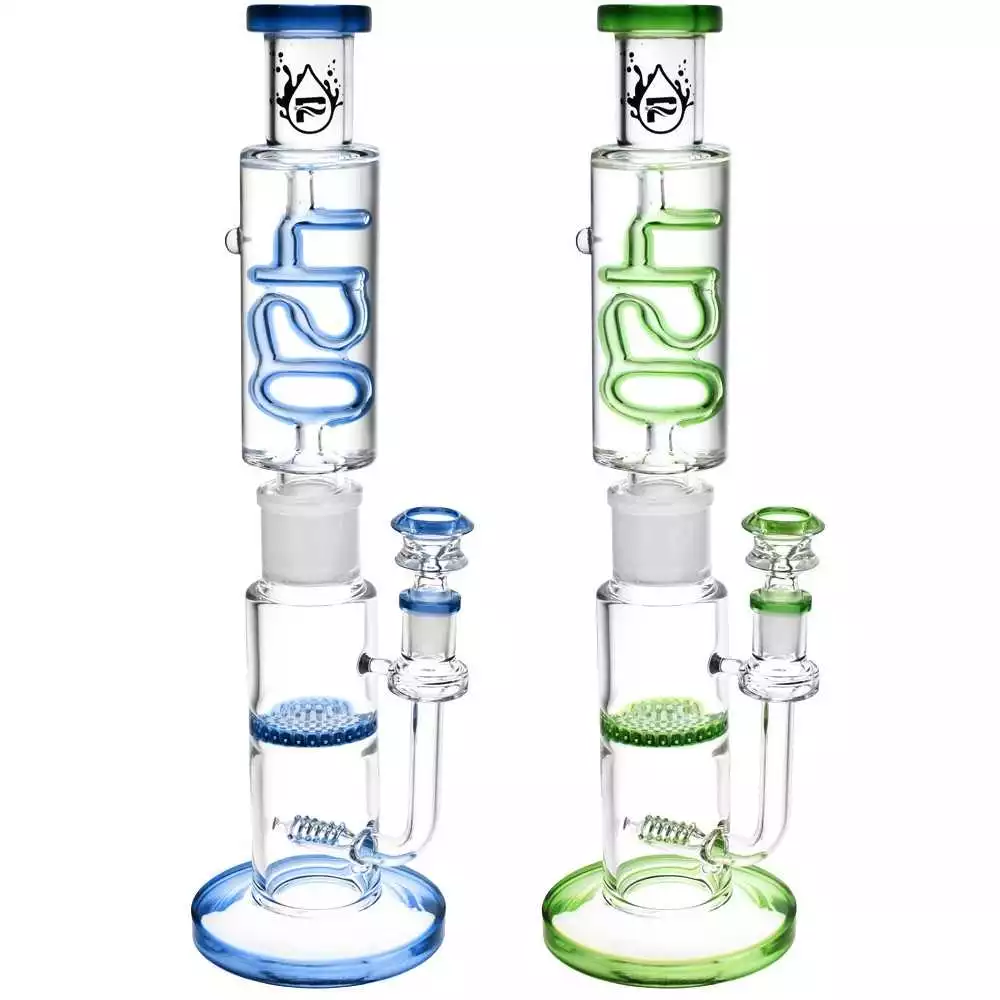 Bong Pulsar 420 Design Stackable Glycerin Vert Pulsar Produits
