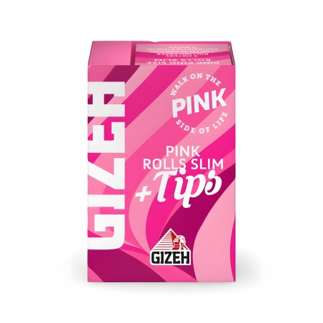 Gizeh Pink Rolls 5m + Tips Gizeh Feuille à rouler