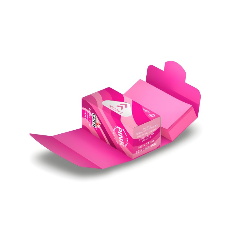 Gizeh Pink Rolls 5m + Tips Gizeh Rolling sheet