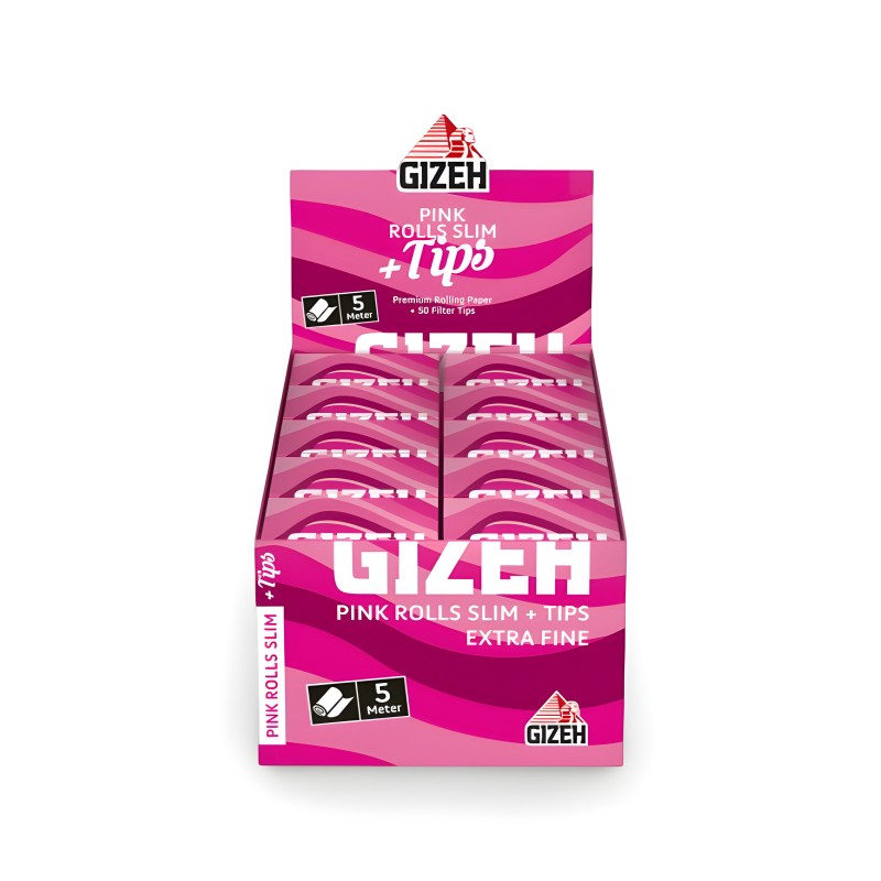 Cartone Gizeh Rotoli rosa 5m + suggerimenti Gizeh Foglio di laminazione