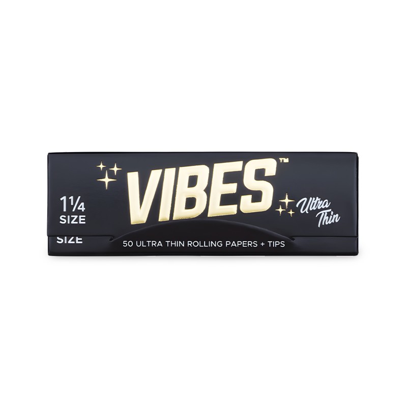 Rolling Papers Vibes Format 1 1/4 Ultradünn + Filter Vibes Blatt zum Rollen