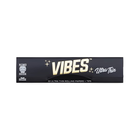 Rolling Papers Vibes King Size Slim Ultrafine + Filter Vibes Blatt zum Rollen