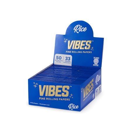 Carton of Rice rolling papers Vibes Rolling sheet