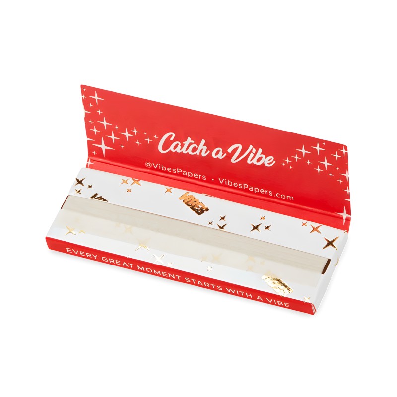 Karton mit Rollblättern Vibes Format 1 1/4 Hanf Vibes Blatt zum Rollen